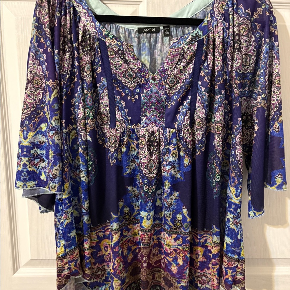 Apt. 9 Women's Multicolor Patterned Blouse